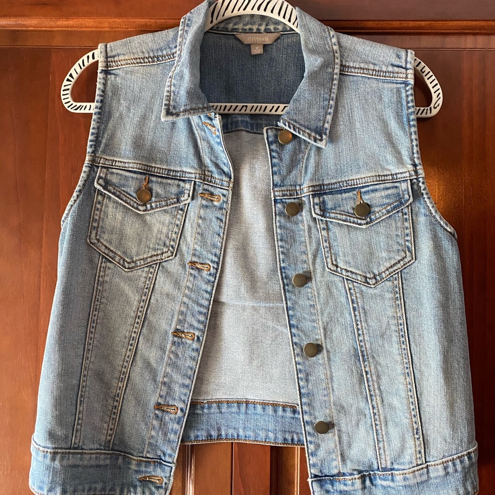 Crop Denim Tank